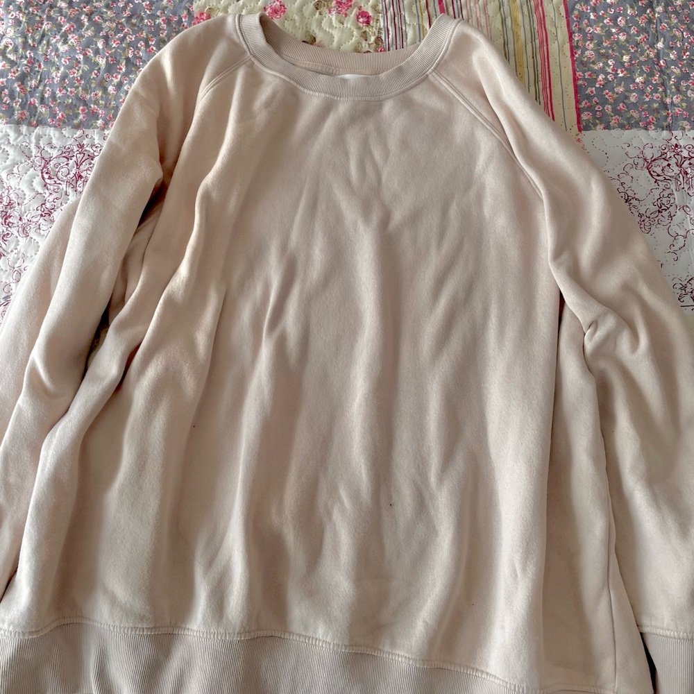 Light Beige Crewneck Sweatshirt